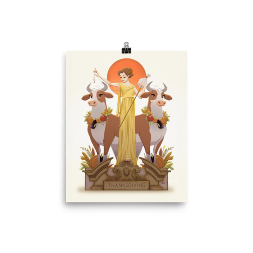 Leyendecker Inspired - Ceres and the Harvest 8 x 10