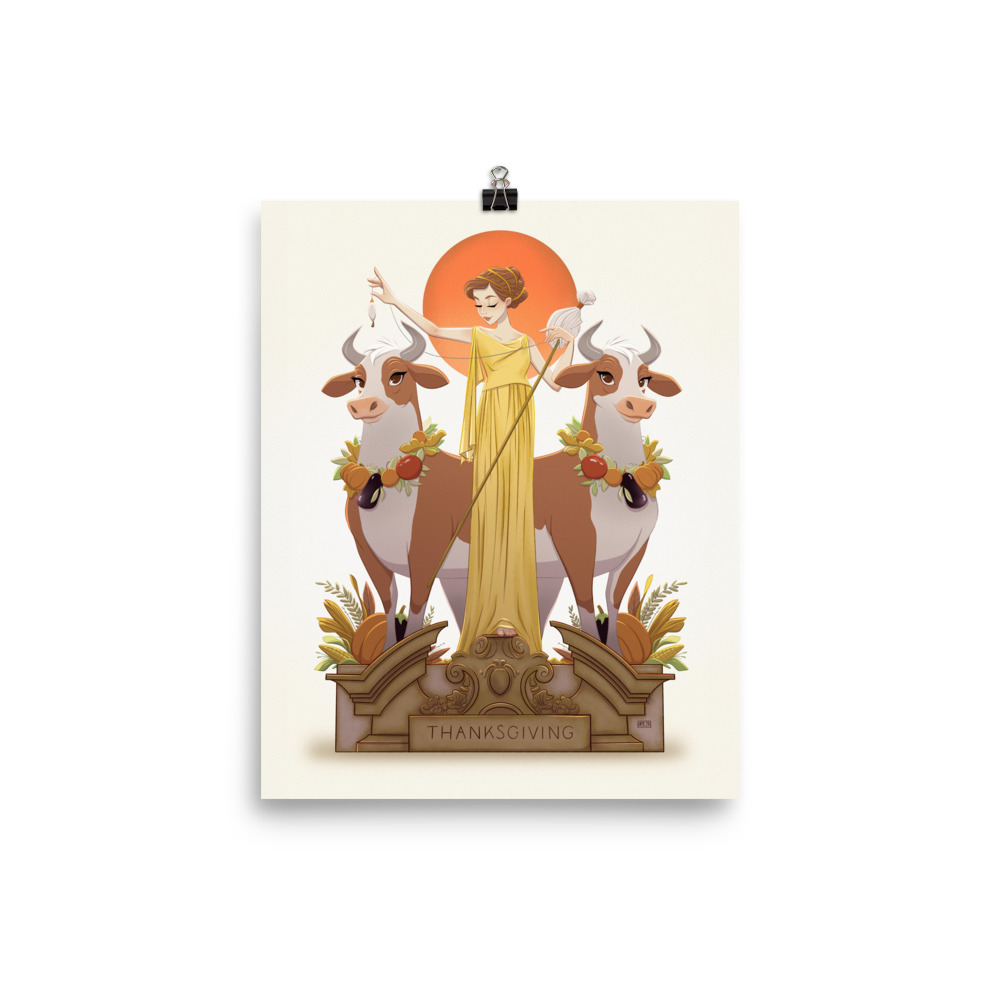 Leyendecker Inspired - Ceres and the Harvest 8 x 10